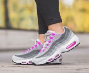 Hyper Violet Air Max 95 On Feet