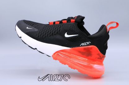 New Nike Air Max 270 Black Total Orange White shoes