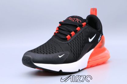 New Nike Air Max 270 Black Total Orange White side