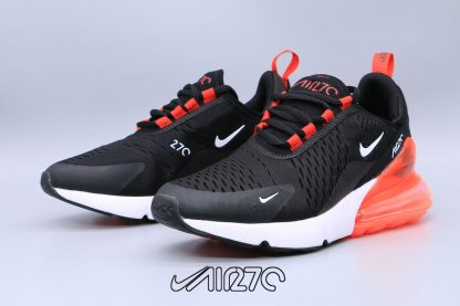 New Nike Air Max 270 Black Total Orange White sneaker