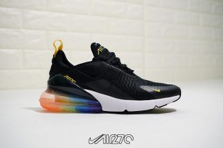 Nike Air Max 270 Black Be Ture Black Gold Colorful