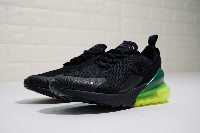 nike air max 270 green and black