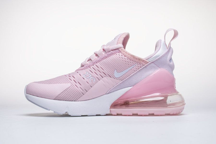 Nike Air Max 270 Pink Summit White Girls Trainer Shoe