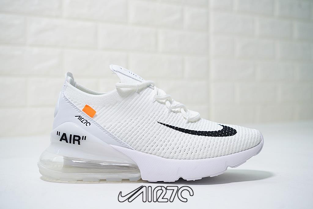 White Nike Air Max 270 Flyknit Off 