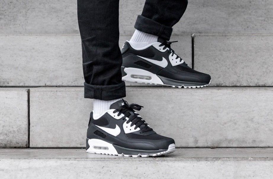 Shop Nike Air Max 90 Essential 537384-089 (Anthracite/Black-White) online