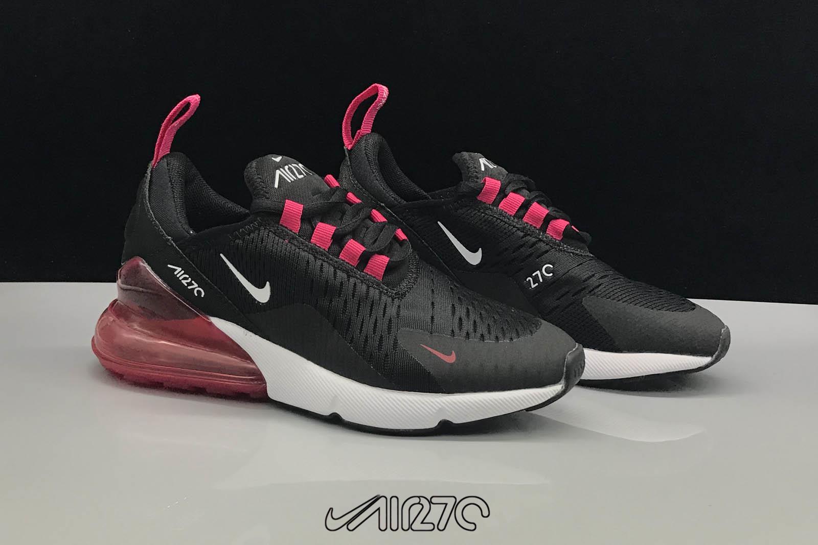 girls nike air max black and pink