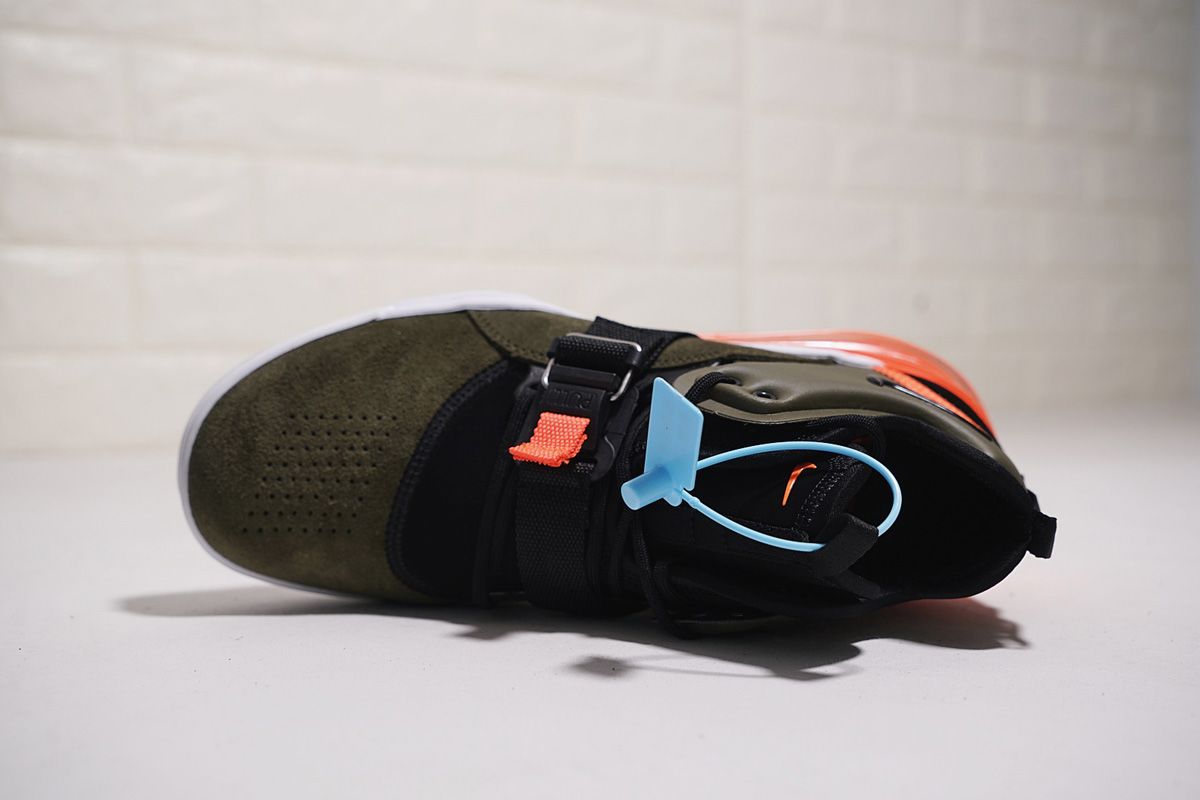 Men's Nike Air Force 270 'Medium Olive' /Black/Total orange