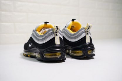 Nike Air Max 97 Black White-Amarillo back pull tab