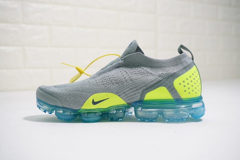 nike vapormax grey and green