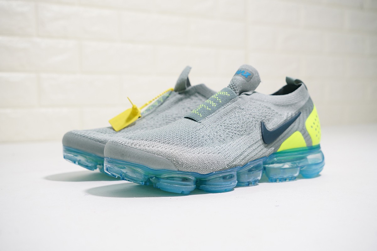 nike vapormax grey and green