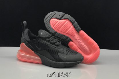 Shop Kids Nike Air Max 270 Black Hot Punch