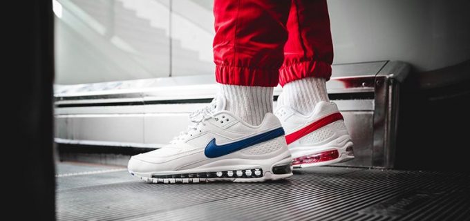 Skepta wears Nike Air Max 97 BW on feet