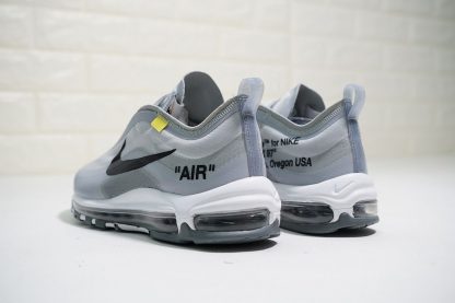 Virgil Abloh Off-White x Nike Air Max 97 Grey back look