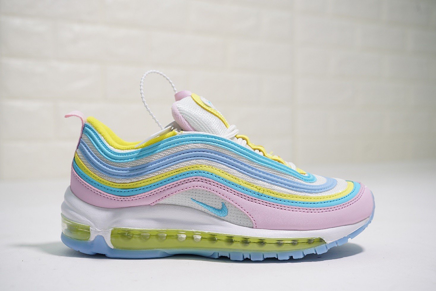 Where to buy Women Nike Air Max 97 Pink-Blue-Yellow Corduroy