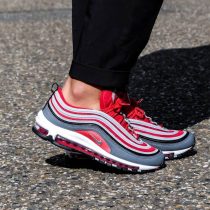 look Nike Air Max 97 Gym Red on feet