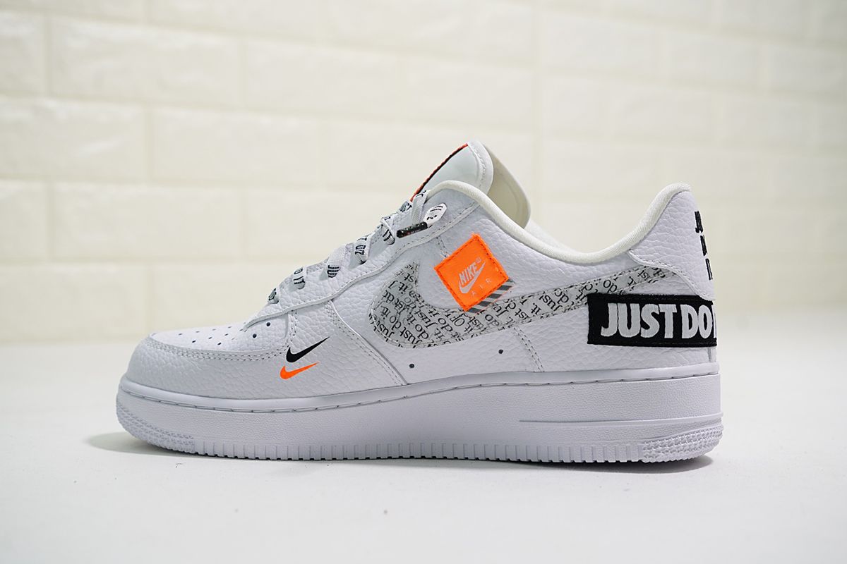 air force ones orange and white