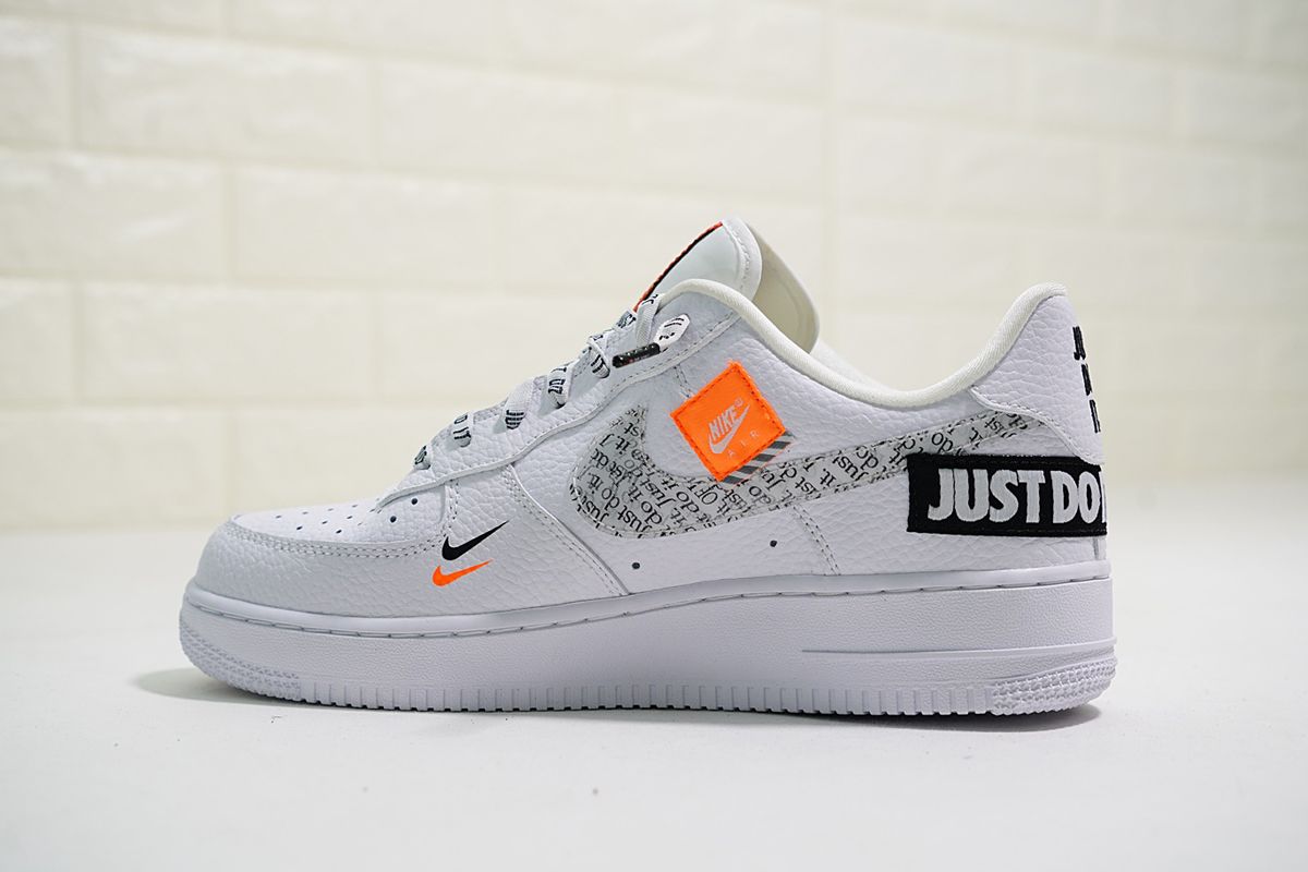 air force 1 black white orange