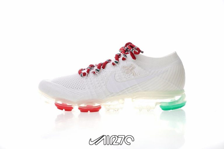 vapormax green and red