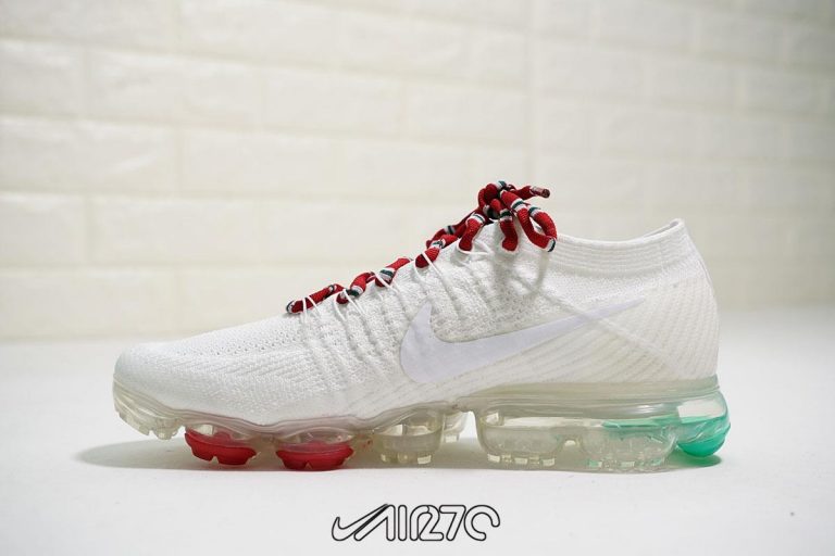 vapormax green and red