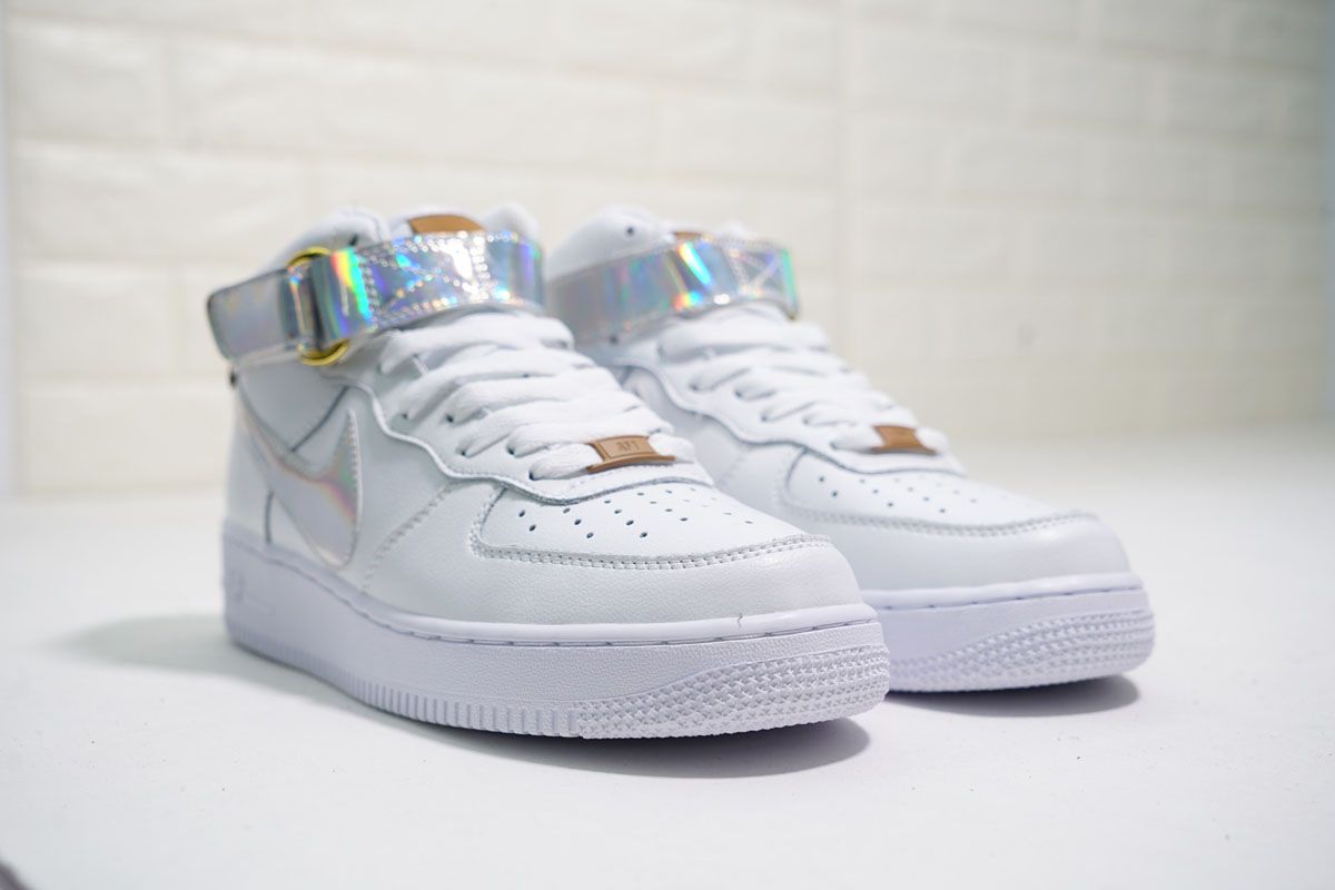 Nike Air Force 1 'The Bund' White/iridescent Swoosh