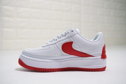 Nike Air Force 1 Low Jester White University Red swoosh