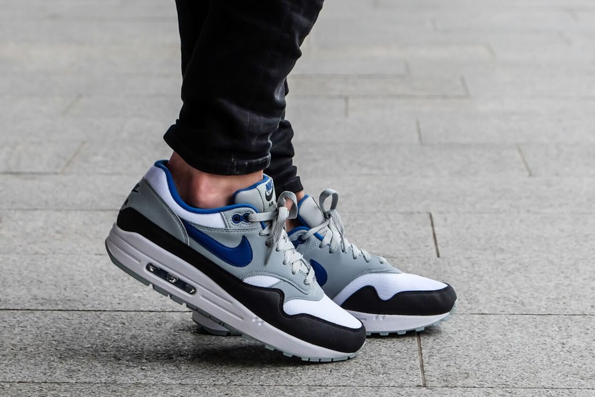 Nike Air Max 1 Gym Blue on feet look