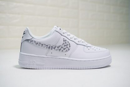 Clear White Nike Air Force 1 Just Do It