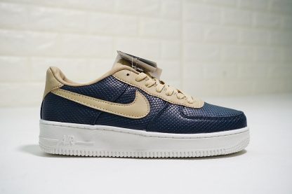 Nike AF1 Upstep Navy Blue Light Brown