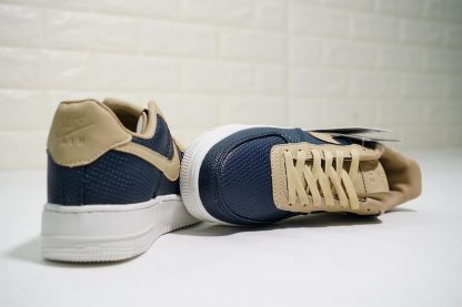 Nike AF1 Upstep Navy Blue Tan for sale