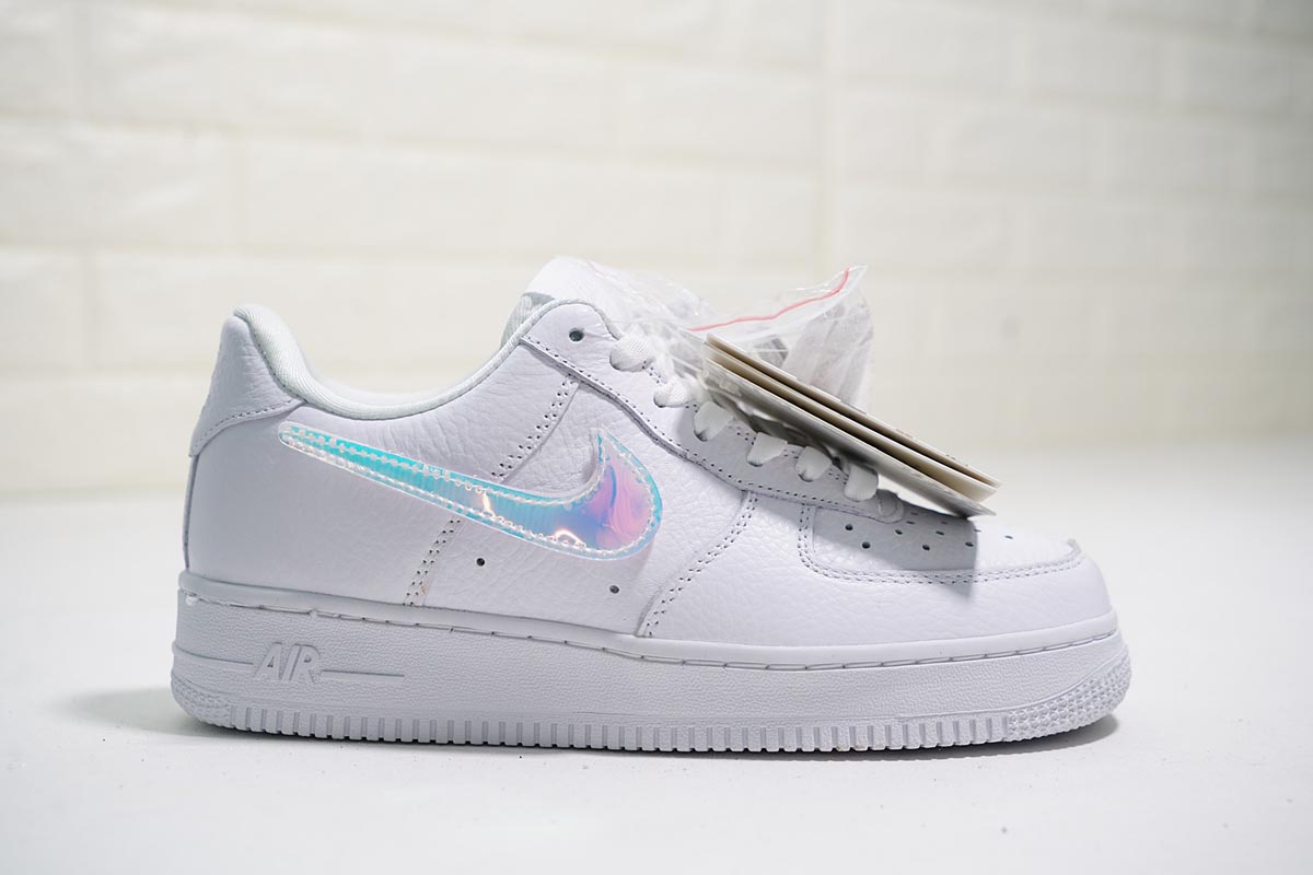 air force ones with silver swoosh