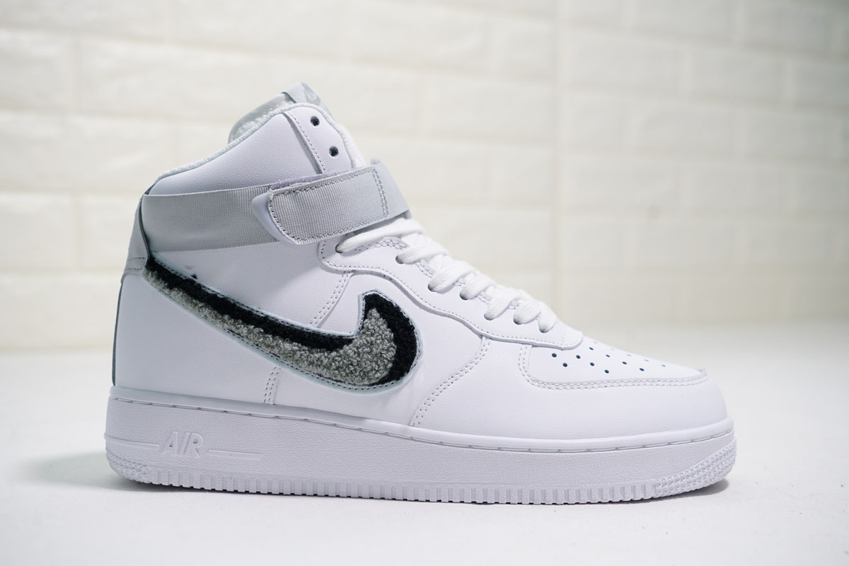 nike air force 1 high white grey