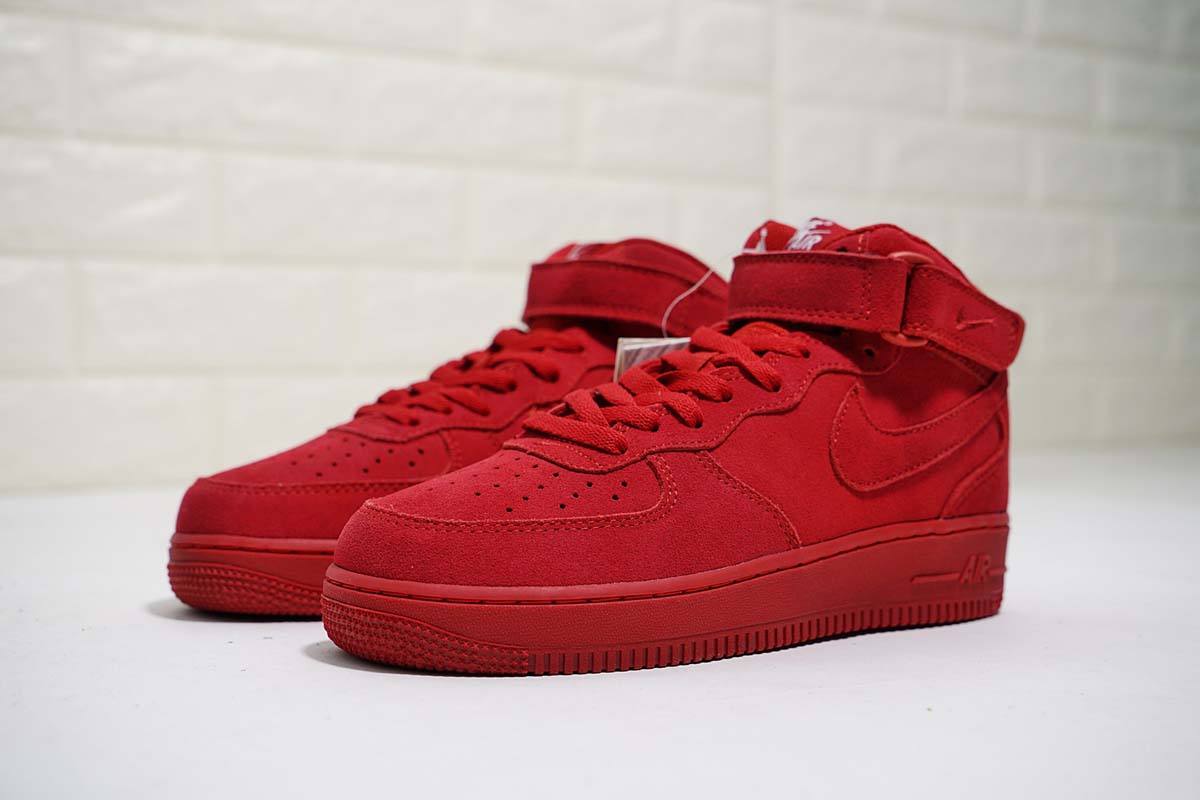 all red air force 1 mid