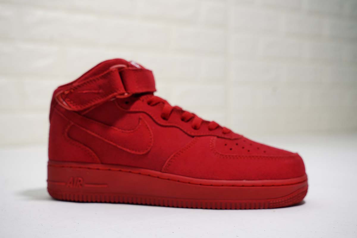 air force red suede