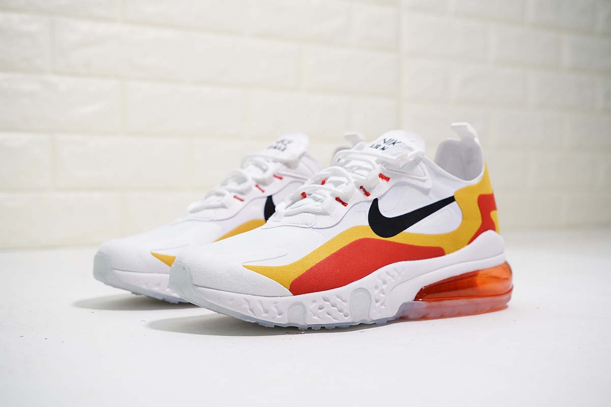 Nike Air Max 270 X React Element 87 White Total Crimson