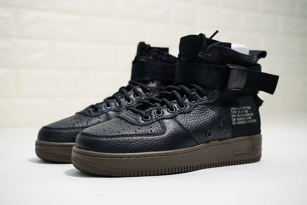 Nike SF-AF1 Mid Black Cargo Khaki 917753-002