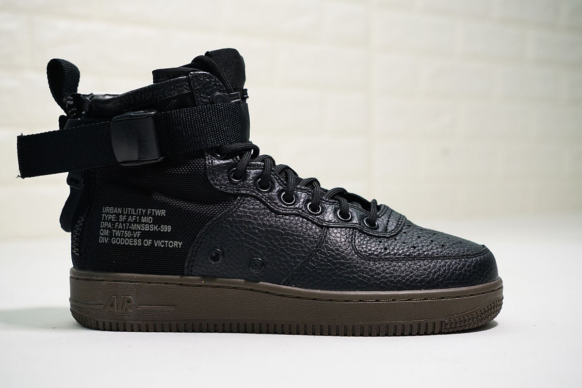 Nike SF-AF1 Mid Black Cargo Khaki 917753-002