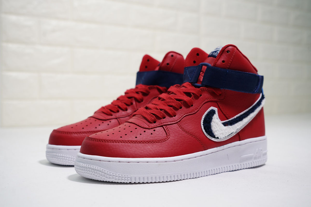 Nike Air Force 1 AF1 High '07 Gym Red Blue