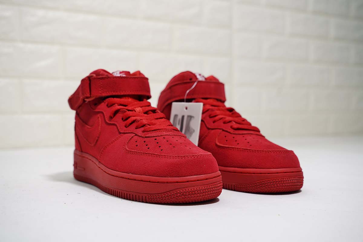 nike air force red suede