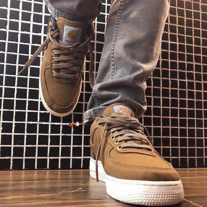 2018 Carhartt WIP x Nike AF1 Low Ale Brown ON FEET