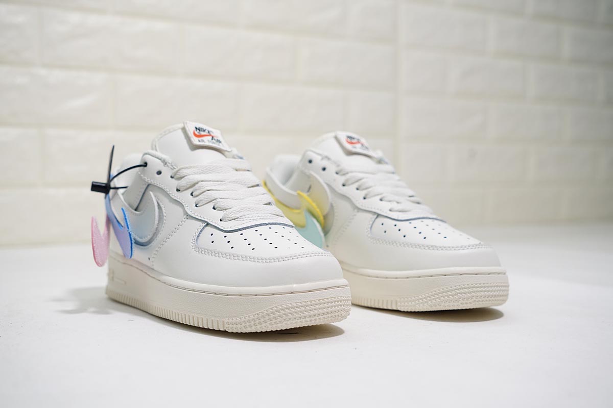 white air force 1 swoosh pack