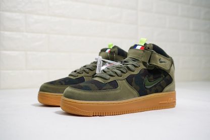 Buy Air Force 1 Mid Jewel Camo France Olive Gum