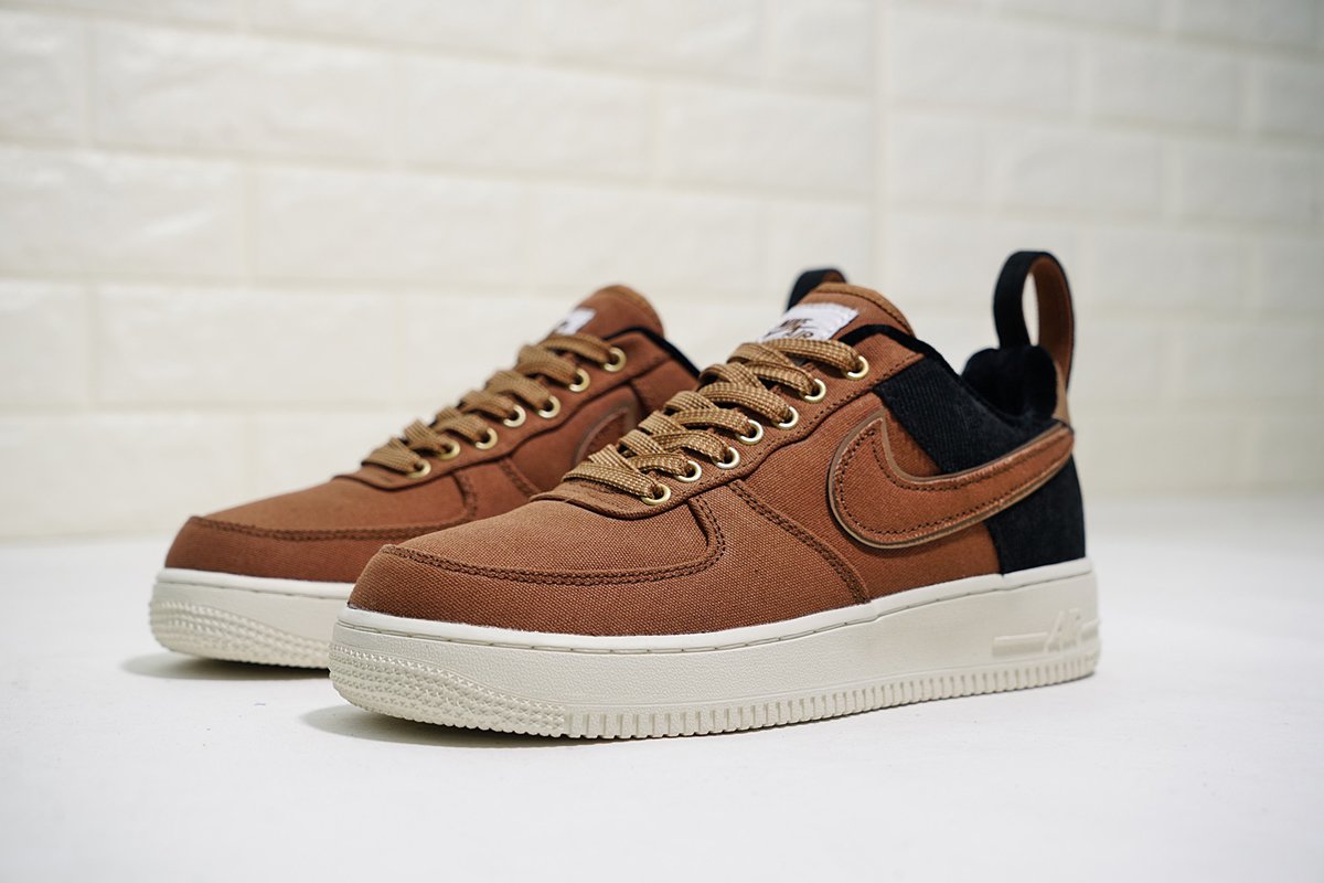 2018 Carhartt WIP x Nike Air Force 1 Low Ale Brown Canvas