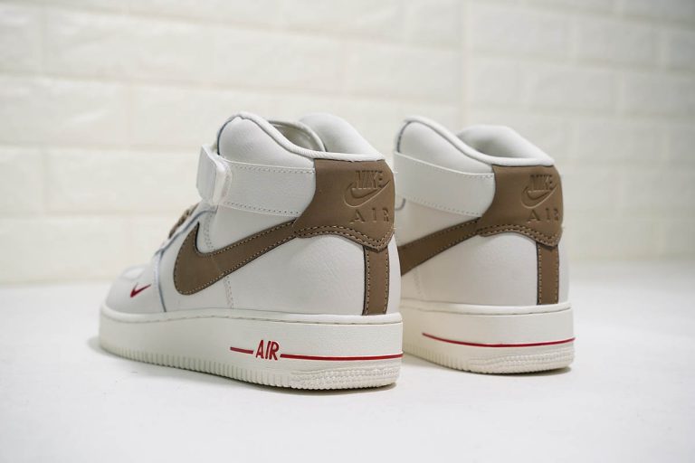 brown and red air force 1
