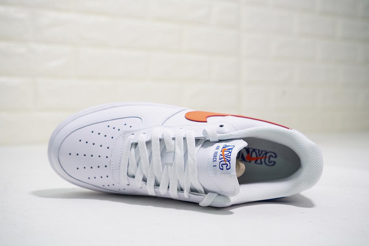 nike air force 1 low nyc hs white/bright orange