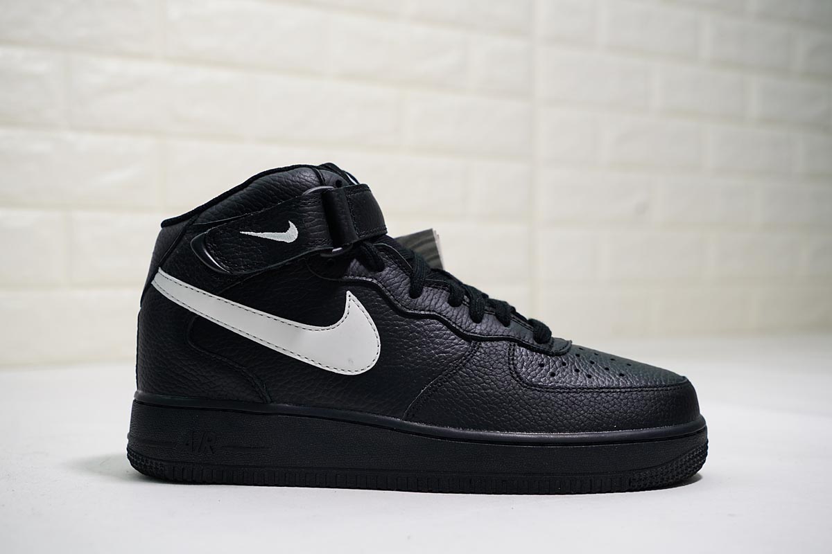 nike air force 1 mid 07 black and white