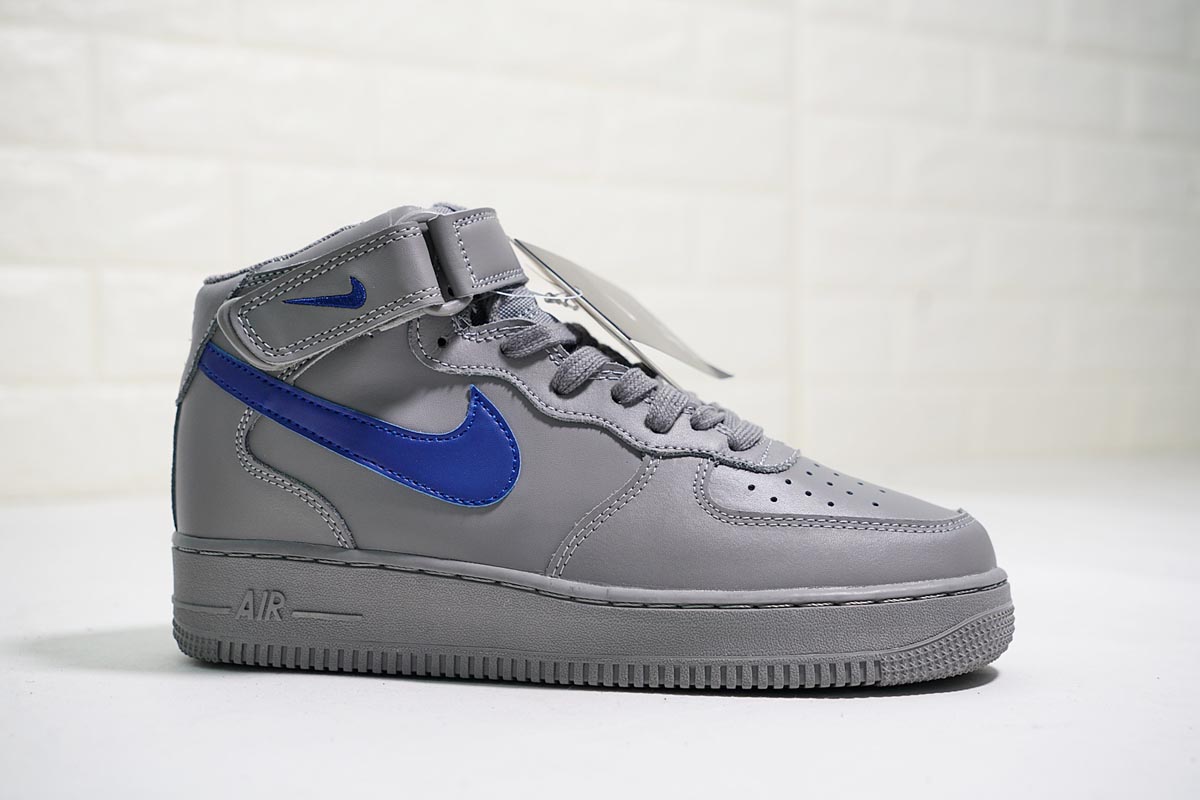 nike air force 1 blue and grey