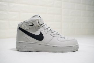 nike air force one mid white black