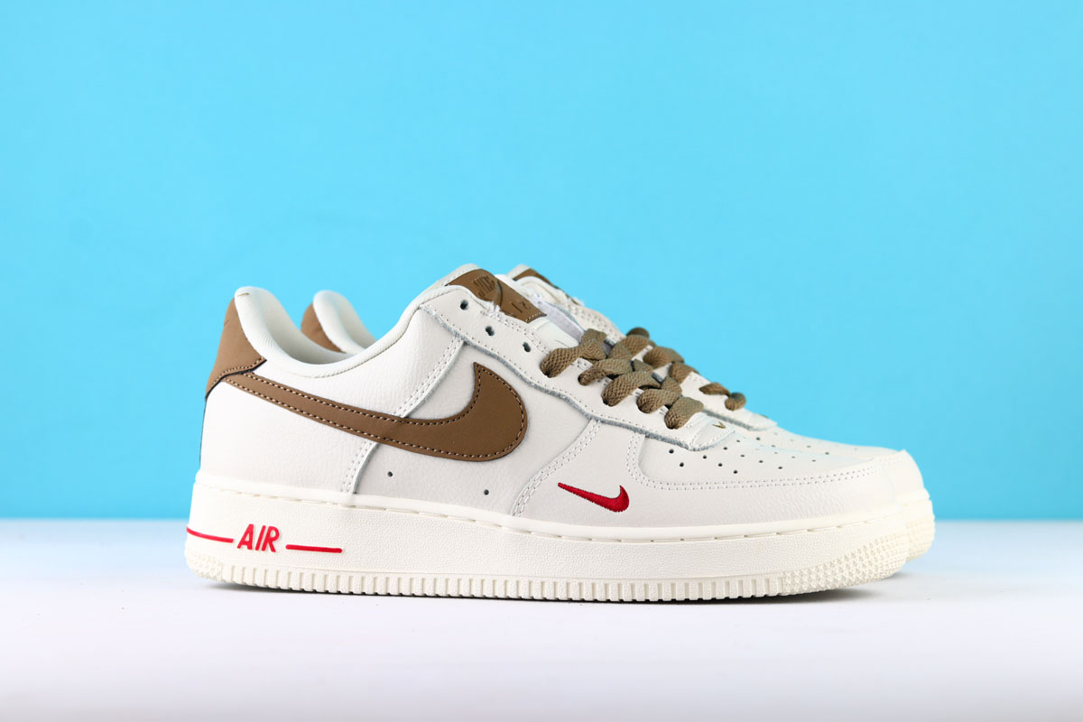 nike air force 1 white brown