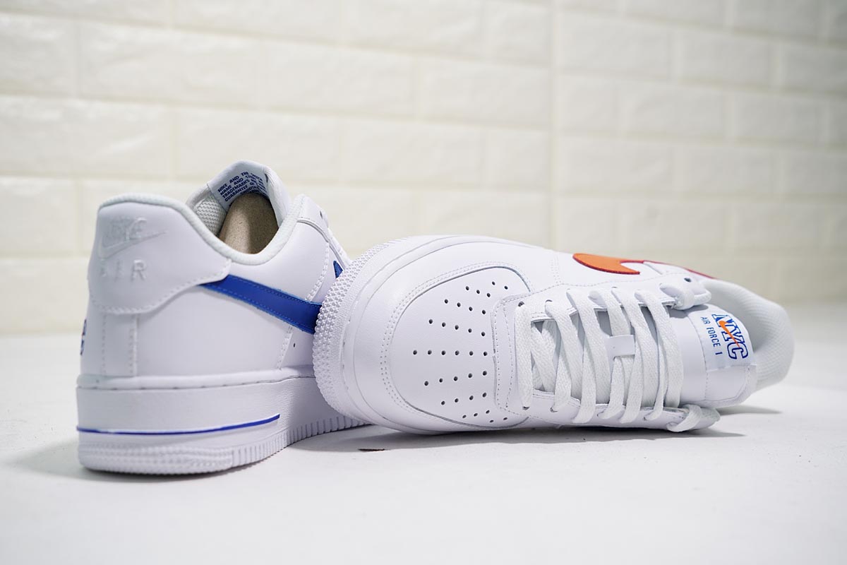 nike air force 1 low nyc hs white/bright orange