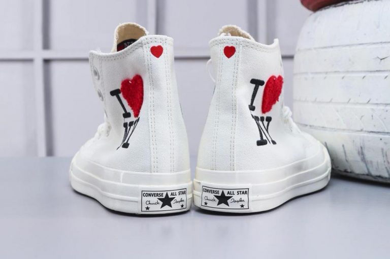 Converse Valentine's Day 2019 All Star High Top I Love NY White
